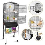 ZENSTYLE 59.3 Bird Cage with Rolling Stand Wrought Iron Birdcage Medium Pet House