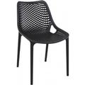 Air Outdoor Dining Chair Black - Set of 2