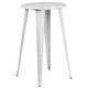 Flash Furniture 24 Round Metal Indoor-Outdoor Bar Height Table - 24 W x 24 D x 41 H White