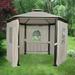Garden Winds Replacement Canopy Top for Mayberry Hexagon Gazebo - Riplock 350