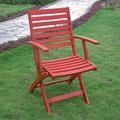 Pemberly Row Set of 2 Patio Chair in Barn Red