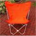 CC Outdoor Living 35 Retro Style Outdoor Patio Butterfly Chair with Orange Cotton Duck Fabric Cover