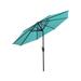 Westin Outdoor 9 Ft Patio Market Umbrella with Tilt & Crank Turquoise