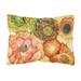 Carolines Treasures 8970PW1216 Abstract Flowers Blossoms Fabric Decorative Pillow 12H x16W multicolor