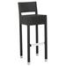 SAFAVIEH Landry 38 in. High Outdoor Patio Rattan Bar Stool Black