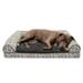 FurHaven Pet Products Southwest Kilim Sofa-Style Orthopedic Pet Bed for Dogs & Cats - Boulder Gray Large