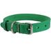 Genuine Leather Dog Collar Green 4 Sizes (16 -18.5 Neck; 1.2 Wide)