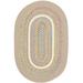 Rhody Rug KI03R120X120 10 ft. Kids Isle Sand Beige Banded Round Rug