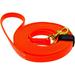 Viper - Biothane K9 Working Dog Leash Waterproof Lead for Tracking Training Schutzhund Odor-Proof Long Line with Solid Brass Snap for Puppy Medium and Large Dogs(Orange: W: 5/8 | L: 10 ft)