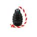 USA-K9 by SodaPup Magnum Black Natural Rubber Grenade Chew Toy Reward Toy Tug Toy Retrieving Toy and Treat Dispenser for The Most Aggressive Chewers Guaranteed Tough Black Medium