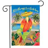 Always 5 O Clock Summer Garden Flag Nautical 12.5 x 18 Briarwood Lane