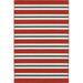 Sphinx Meridian Area Rug 5701R Red Bars Lines 8 6 x 13 0 Rectangle