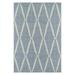 Momeni Geometric Geometric Modern/Contemporary Area Rugs Blue 43.2 x 67.2