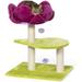 Prevue Pet Products PP-7320 Flower Power Cat Scratching Post Green & Pink