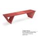 GloDea Xquare Pine X70 Backless Garden Bench