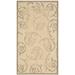 SAFAVIEH Courtyard Daniel Floral Indoor/Outdoor Area Rug 2 7 x 5 Natural/Brown