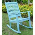 International Caravan Acacia Large Rocking Chair-Color:Sky Blue