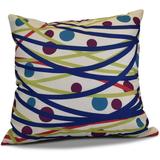 Simply Daisy Doodle Decorations Geometric Print Outdoor Pillow