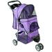 VIVO Purple 3 Wheel Pet Stroller / Cat & Dog Foldable Carrier Strolling Cart