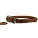 Dogs My Love High Quality Genuine Leather Rolled Dog Collar 15 -18 neck