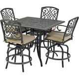 Patio Resort Lifestyles SQCTDY44-BT2 Bridgetown Counter Set - 5 Piece