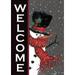 Toland Home Garden Snowman Welcome Winter Garden Flag Double Sided 28x40 Inch