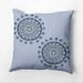 Simply Daisy 16 x 16 Sea Flower Geometric Outdoor Pillow Blue Light Blue (1 count)