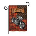 Breeze Decor H111001-BO Americana Motorcycle Patriotic Impressions Decorative Vertical 28 x 40 Double Sided House F