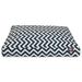 Majestic Pet | Chevron Rectangle Pet Bed For Dogs Removable Cover Navy Blue Medium