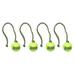 Dog Toys Squeaker Tennis Ball with Rope Floating Fetch Retriever Tugs 15 Long (Four Balls)