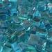 Teal Lagoon Fire Pit Glass Cubes | 1/2 10 lbs