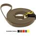 Viper - Biothane K9 Working Dog Leash Waterproof Lead for Tracking Training Schutzhund Odor-Proof Long Line with Solid Brass Snap for Puppy Medium and Large Dogs(Coyote Brown: W: 5/8 | L: 15 ft)