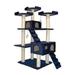 Go Pet Club 72-in Cat Tree & Condo Scratching Post Tower Blue