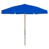 Fiberbuilt 7.5 ft. Wood Beach Umbrella with Vinyl Coated Canopy