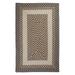 Colonial Mills 10 x 13 Gray and Brown Hand Braided Reversible Rectangular Area Throw Rug