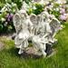 Northlight Set of 2 Sitting Angel Outdoor Patio Garden Statues 14 - Gray