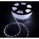 Walcut 50Ft 2 Wire LED Rope Lights Cool White Lights with Clear PVC Jacket Connectable and Flexible for Indoor Wedding Christmas Party and Waterproof for Outdoor Decoration