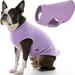 Gooby Stretch Fleece Vest - Lavender 2X-Large - Warm Pullover Stretchable Soft Fleece For Dogs with Multiple Colors and Sizes Indoor and Outdoor Use