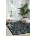 Nourison Home & Garden Indoor/Outdoor Black 7 9 x 10 10 Area Rug (8x11)