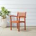 Malibu Outdoor Patio Wood Dining Stacking Chair - Set of 4