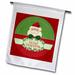 3dRose Santa I Have Been a Very Good Grandma This Year in Red and Green - Garden Flag 12 by 18-inch