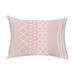 Simply Daisy 14 x 20 Pattern Stripe Pale Pink Decorative Stripe Outdoor Pillow