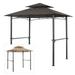 Garden Winds Replacement Canopy Top for Pacific Casual BBQ Grill Gazebo Riplock 350