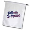 3dRose USA Patriotic Typography - Failure Is No Option - On White - Garden Flag 18 by 27-inch
