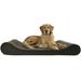 FurHaven | Orthopedic Microvelvet Luxe Lounger Pet Bed for Dogs & Cats Espresso Jumbo