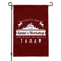 Santa s Workshop Logo Christmas Toys North Pole Alaska Garden Yard Flag