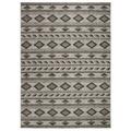 SAFAVIEH Courtyard Allycia Southwestern Indoor/Outdoor Area Rug 9 x 12 Grey/Black