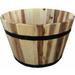 Avera Products (#AWP304180) Round Wood Barrel Planter 18Ã¢Â€Â� D x 11Ã¢Â€Â� H