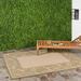 SAFAVIEH Courtyard Steve Floral Indoor/Outdoor Area Rug 6 7 x 9 6 Natural/Olive