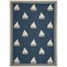 SAFAVIEH Courtyard Ainsley Nautical Indoor/Outdoor Area Rug Navy/Beige 8 x 11